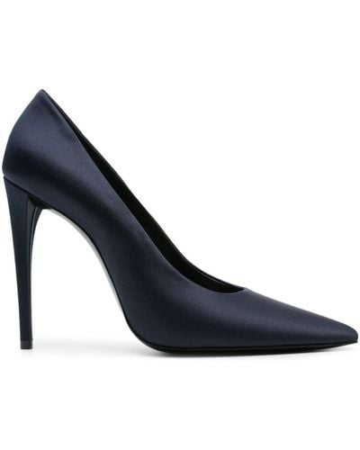 Saint Laurent Monceau 110mm Satin Court Shoes - Blue