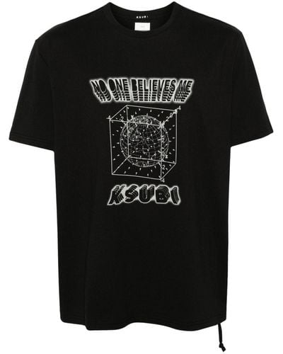 Ksubi Holographic Kash Cotton T-shirt - Black