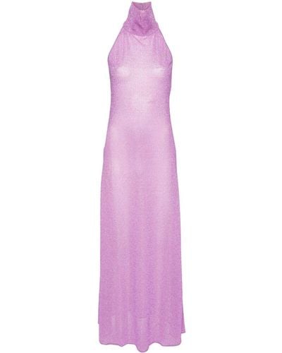 Oséree Lurex Maxi Dress - Purple