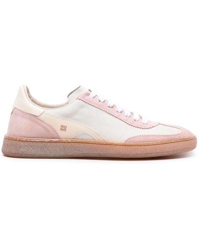 Moma Panelled Suede Sneakers - Pink