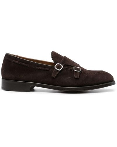 Doucal's Monk-Schuhe aus Wildleder - Schwarz