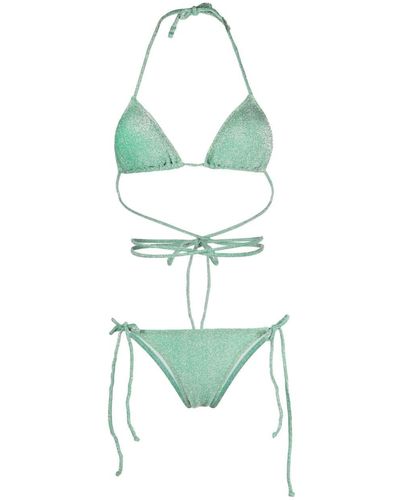 Reina Olga Bikini Miami con diseño cruzado - Verde
