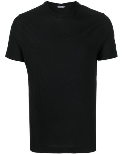 Zanone Basic Short-sleeved T-shirt - Black