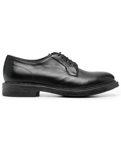 Moma Lace-up Leather Derby Shoes - Black