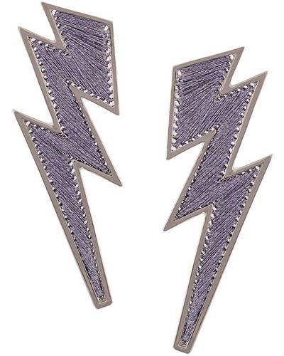 Mignonne Gavigan Lightning Bolt Earrings - Purple