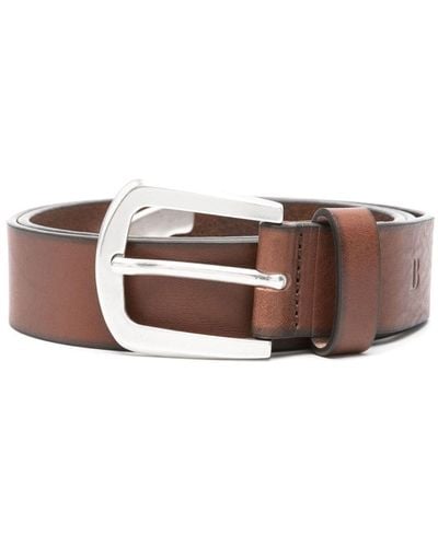 BOGGI Buckle-fastening Leather Belt - Brown