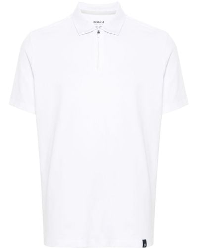BOGGI Piqué Polo Shirt - White
