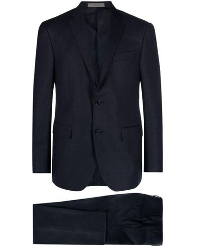 Corneliani Single-breasted Virgin-wool Suit - Blue