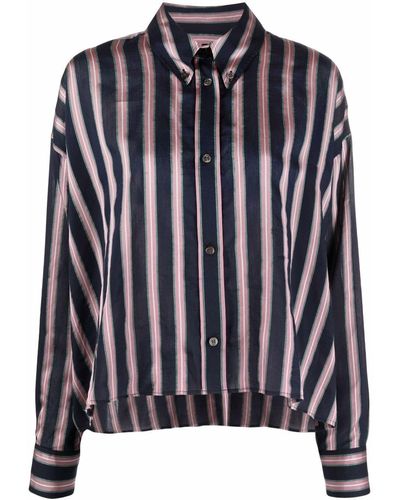 Isabel Marant Alanis Striped Shirt - Blue