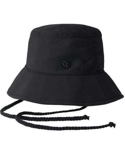 Maison Michel Angele Appliqué-logo Bucket Hat - Black