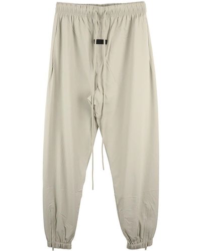 Fear Of God Drawstring Canvas Track Trousers - Natural