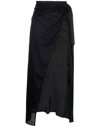 Eres Péplum Maxi Skirt - Black