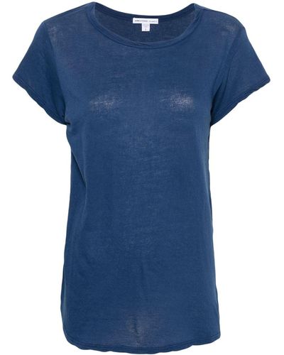 James Perse Short-sleeve cotton T-shirt - Blau