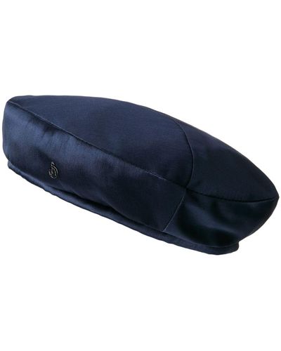 Maison Michel New Billy Silk Beret - Blue