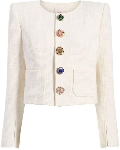 Cinq À Sept Randi Tweed Jacket - White