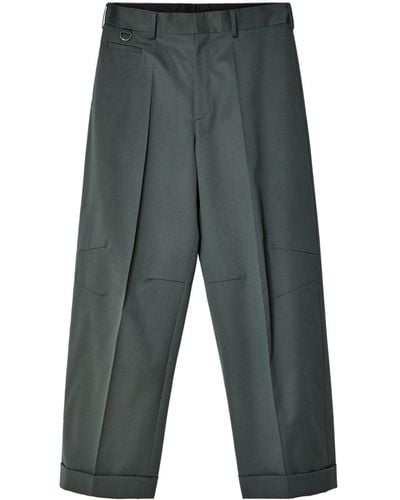 Undercover Mid-rise Wide-leg Trousers - Grey