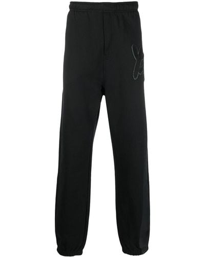 Y-3 Pantalones de chándal con apliques - Negro