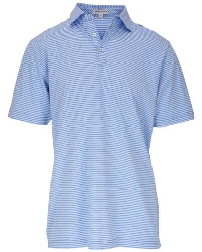 Peter Millar Crown Comfort Cotton Polo Shirt - Blue