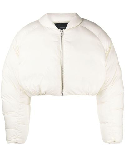 Entire studios Pillow Cropped Down Jacket - Natural