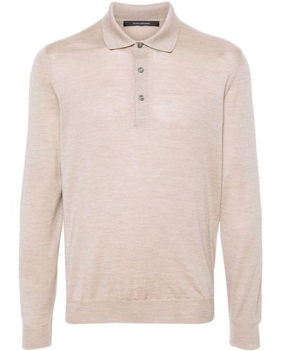 Tagliatore Knitted Polo Shirt - Natural