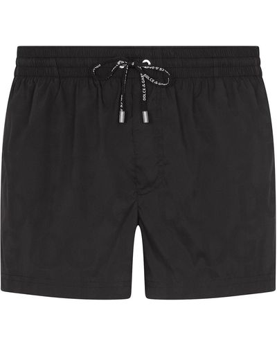 Dolce & Gabbana Badeshorts mit Kordelzug - Schwarz