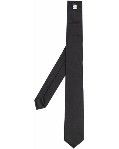 Givenchy Corbata con placa del logo - Negro