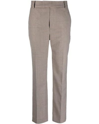 frenken Tailored Check-print Pants - Gray