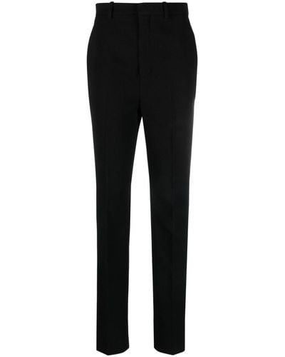 Saint Laurent Straight-leg Wool Trousers - Black