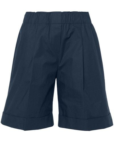 Antonelli Shorts mit Bundfalten - Blau