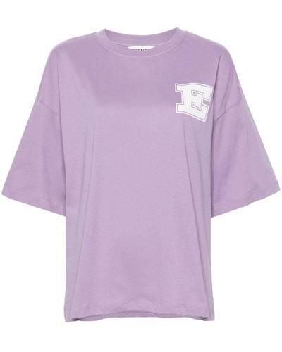 Essentiel Antwerp Fetsum E-logo T-shirt - Purple