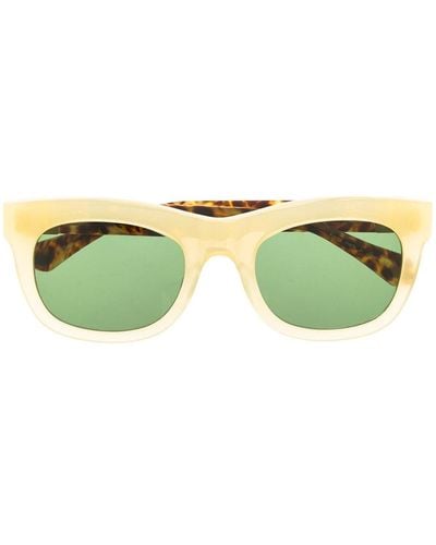 Matsuda Square Frame Sunglasses - Brown