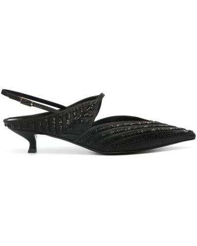 Giorgio Armani 35mm Bead-embellished Court Shoes - Black
