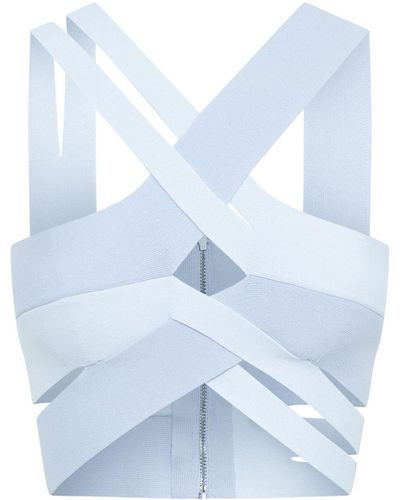Dion Lee Multi-strap Cropped Top - Blue