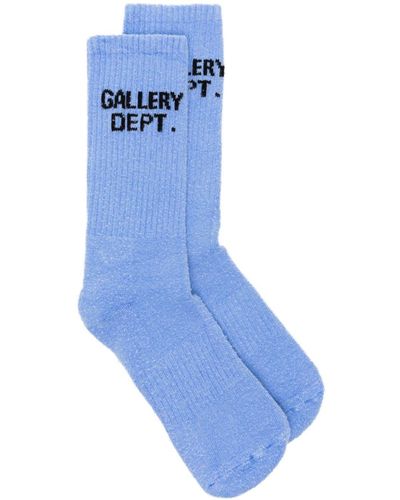 GALLERY DEPT. Chaussettes à logo Clean en maille intarsia - Bleu