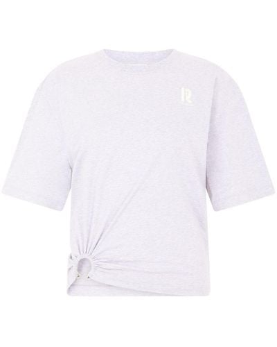 Rabanne Camiseta con detalle fruncido - Blanco