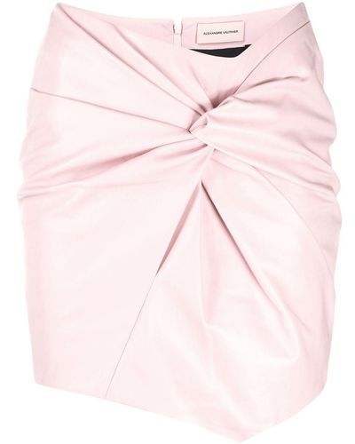 Alexandre Vauthier ツイストフロント スカート - ピンク