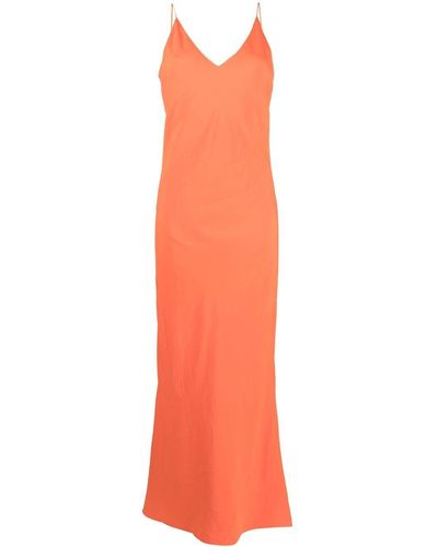 Blanca Vita Azzeruolo Bias-cut Dress - Orange