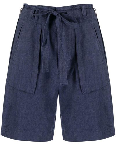 Polo Ralph Lauren Linnen Shorts - Blauw