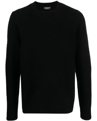 Dondup Crew-neck Knitted Sweater - Black