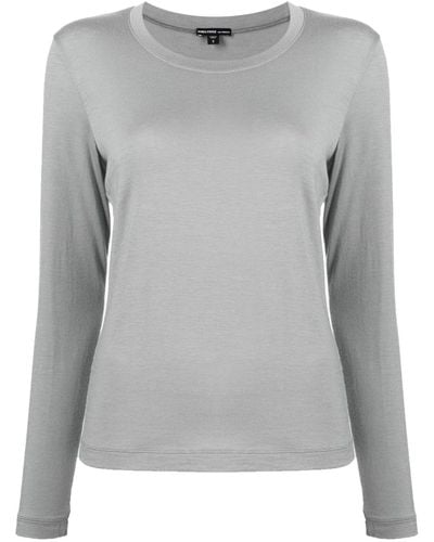James Perse T-shirt Met Lange Mouwen - Grijs