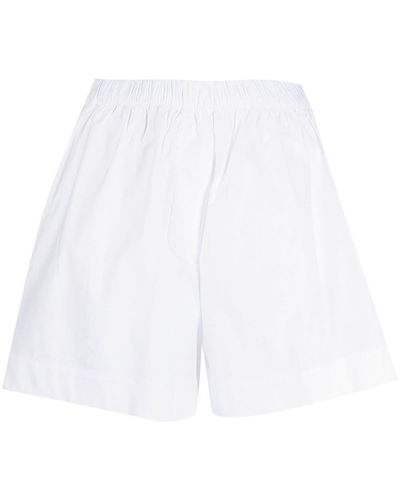 Kika Vargas Short ample à taille haute - Blanc