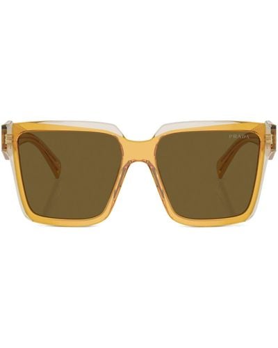 Prada Oversize-frame Sunglasses - Brown