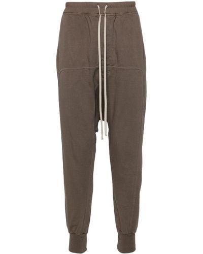 Rick Owens Prisoner Cotton Track Trousers - Grey