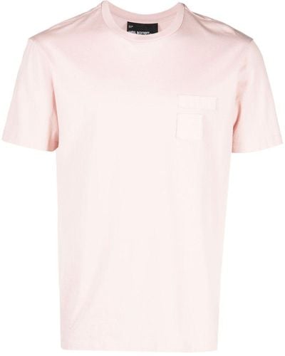 Neil Barrett Tonal Logo-patch T-shirt - Pink