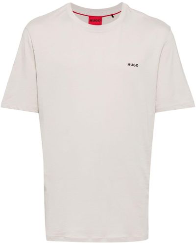 HUGO Logo-print cotton T-shirt - Bianco