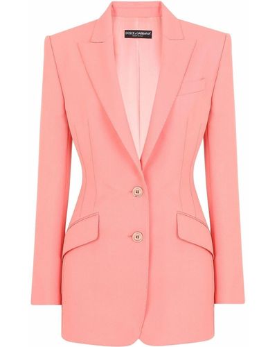 Dolce & Gabbana Single-breasted Blazer - Pink