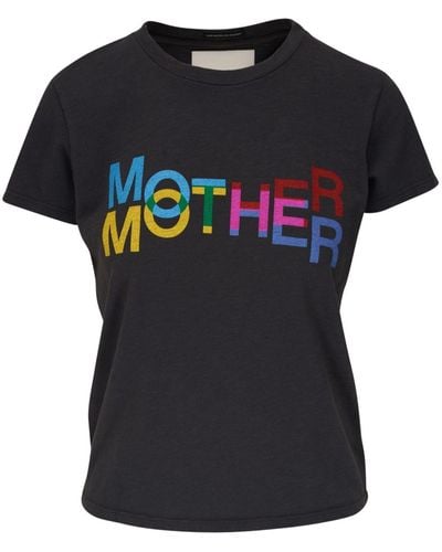 Mother The Lil Sinful Cotton T-shirt - Black