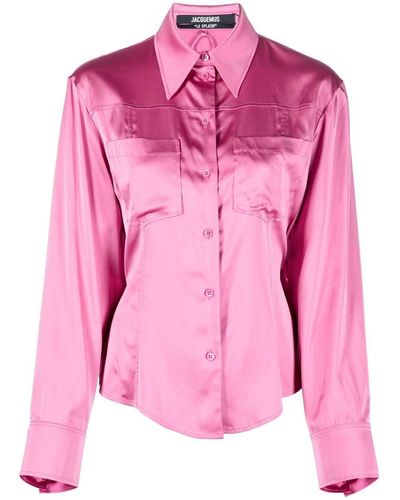 Jacquemus Open-back Shirt - Pink
