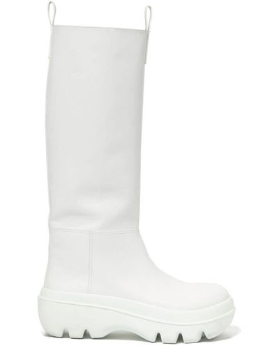 Proenza Schouler Storm Leather Knee-high Boots - White