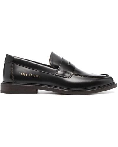 Common Projects Leren Penny Loafers - Zwart